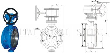 Double Offset Butterfly Valves, Flanged