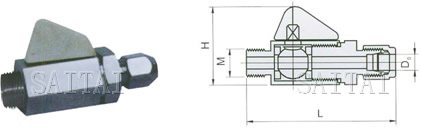 QY-2 Socket type ball valve diagram