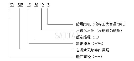 ZW型无堵塞自吸排污泵