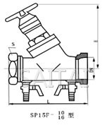 SP15数字锁定平衡阀结构图